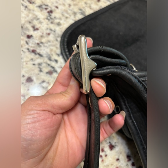 Vintage Coach 9951 Patricia's Legacy Leather Messenger Bag  Crossbody Black - Picture 9 of 11